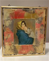 Quadro Floriddia Gioielli in Legno CAPEZZALE MADONNA E BAMBINO - CAPEZZALE MADONNA E BAMBINO
